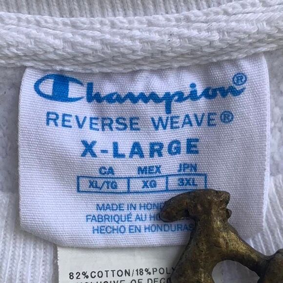 Champion Women's White Sweatshirt size XL - Picture 3 of 6